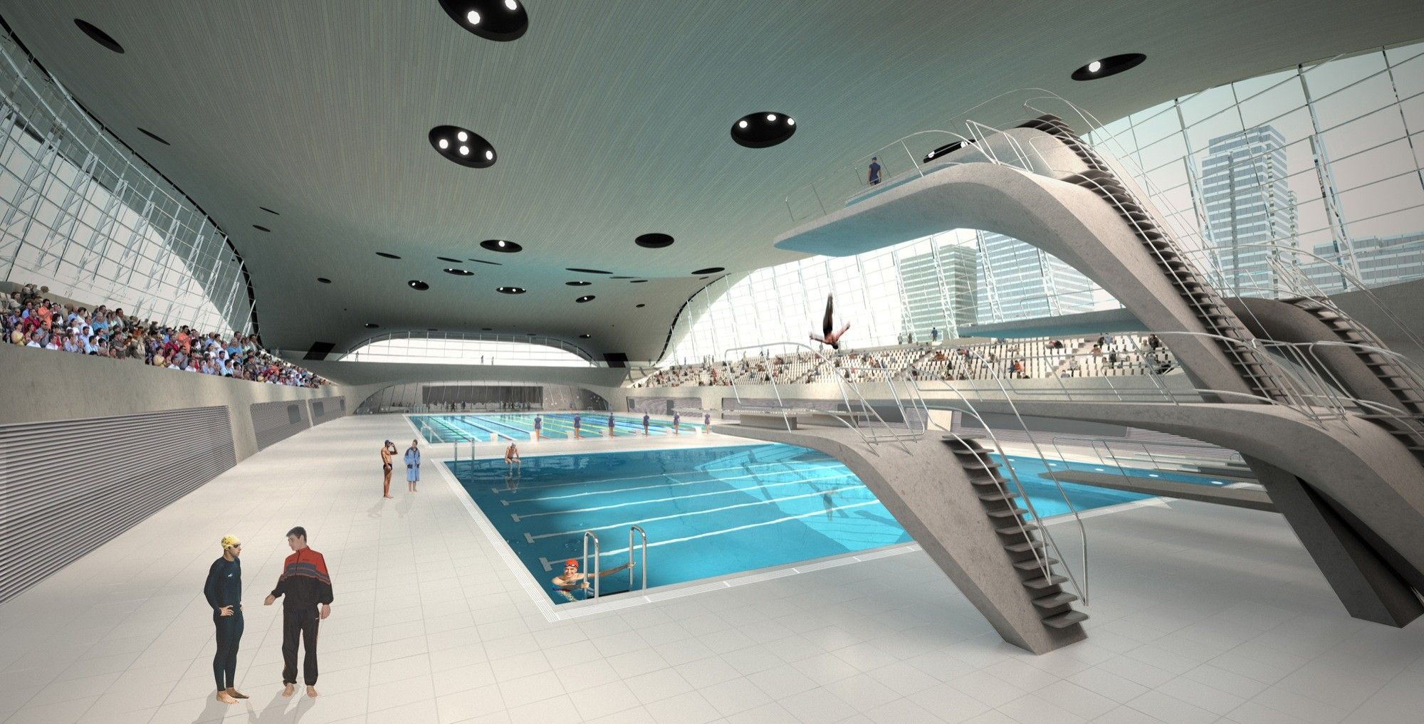 London Aquatics Centre Zaha Hadid Architects Arch2O London Aquatics Centre Zaha Hadid Architects Arch2O