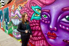 Enjoying the Sidestory Street Art Tour London 1