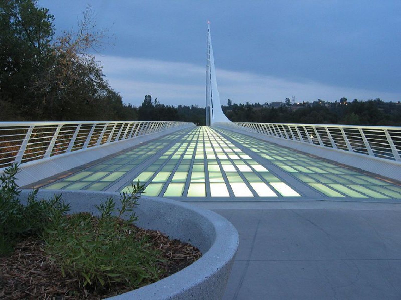 Sundial Bridge at Turtle Bay Santiago Calatrava