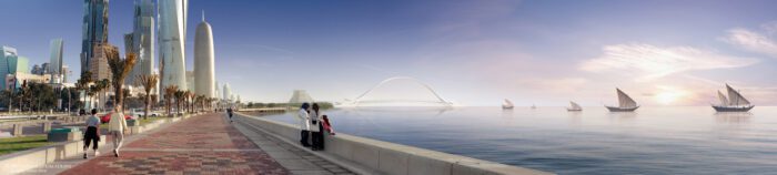 Sharq Crossing West Bay Bridge and Corniche