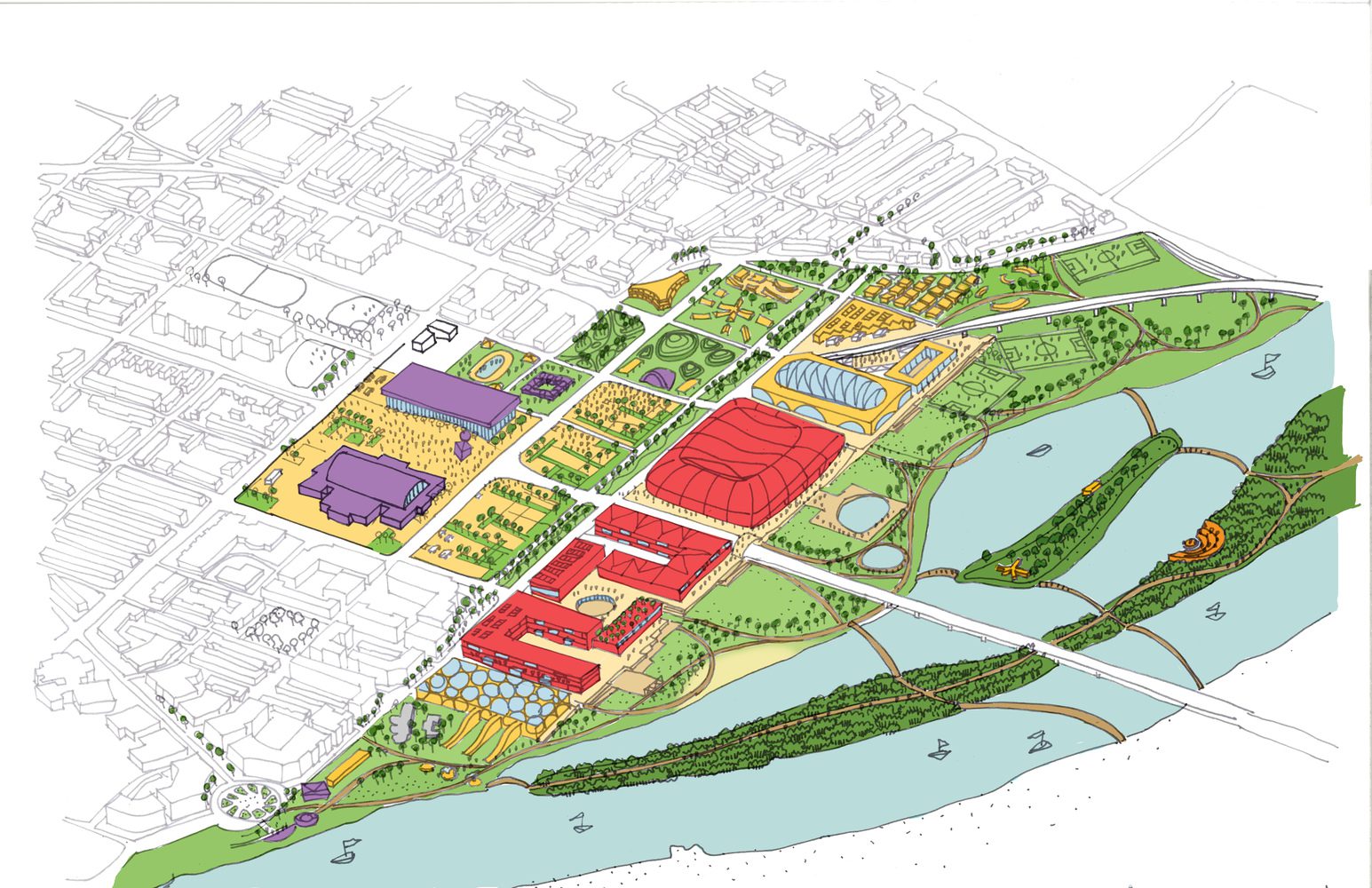 08 N S Axis Design Concept Axo Copyright OMA