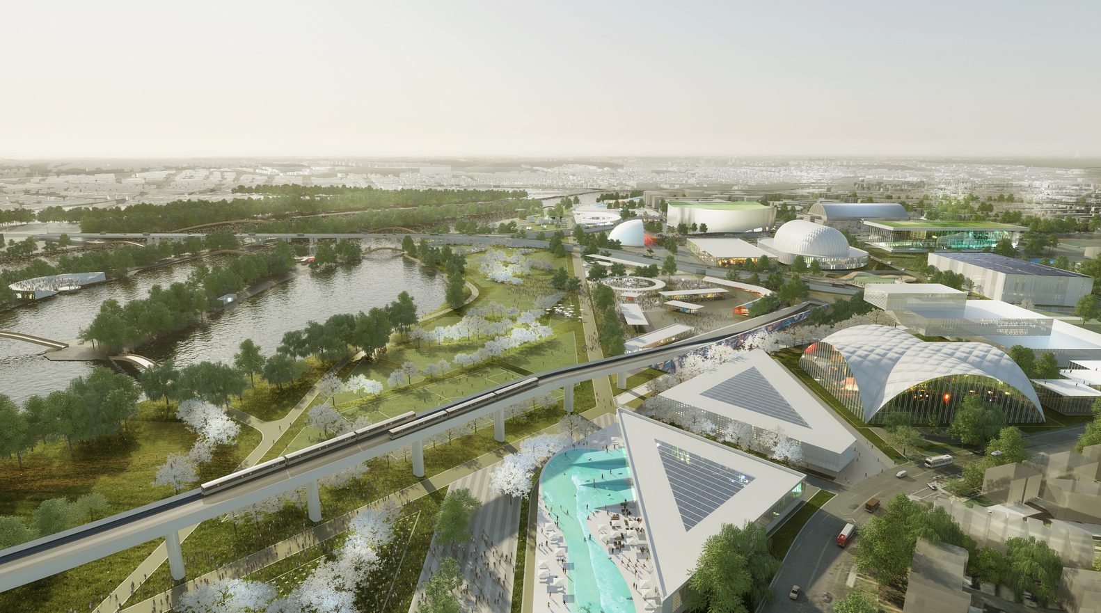 11 Stitch Design Concept View from North Copyright OMA Rendering by Robota