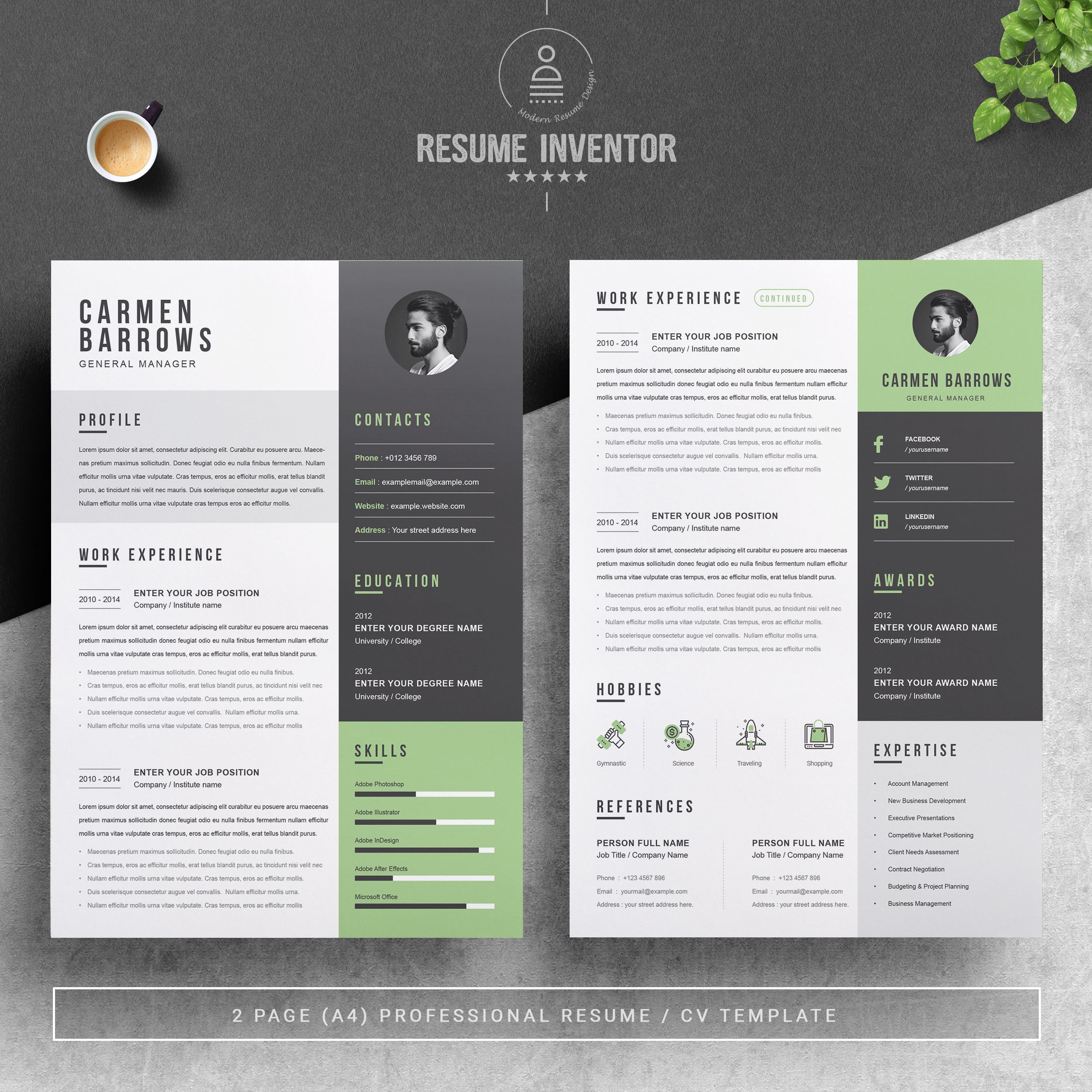 Free Resume Template Psd from www.arch2o.com