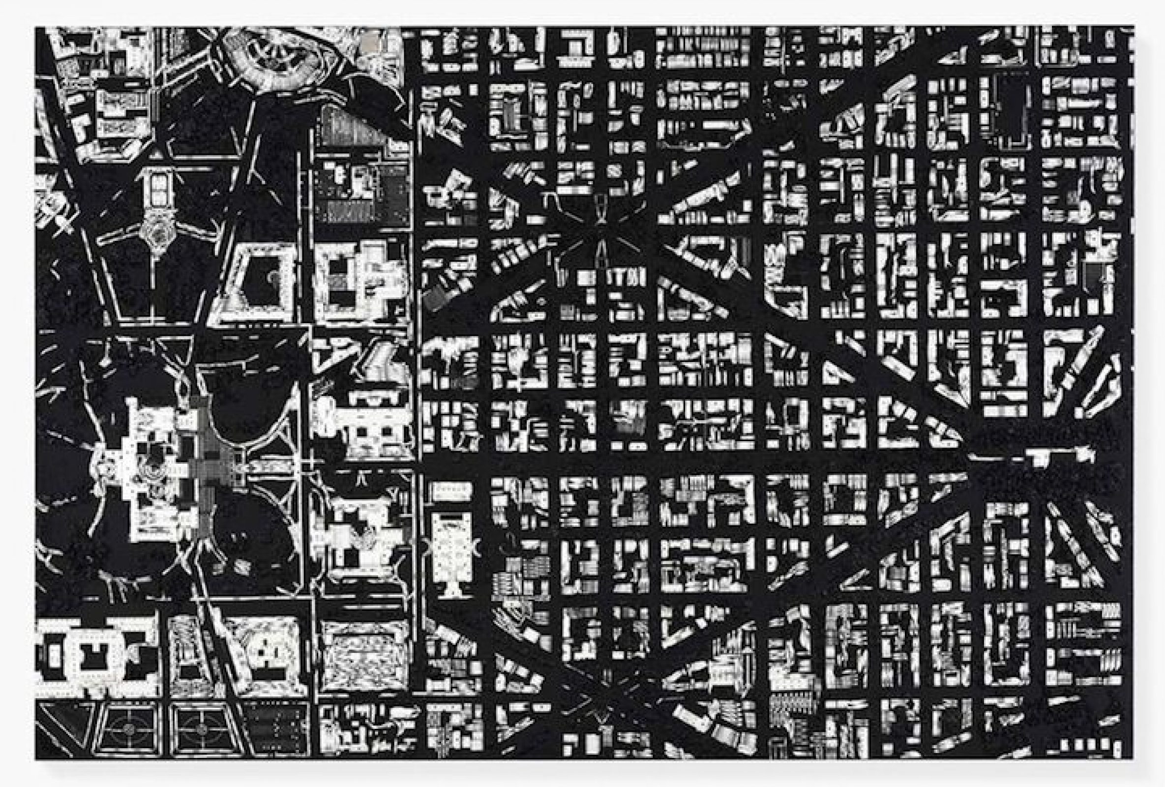 Black Scalpel Cityscapes | Damien Hirst - Arch2O.com