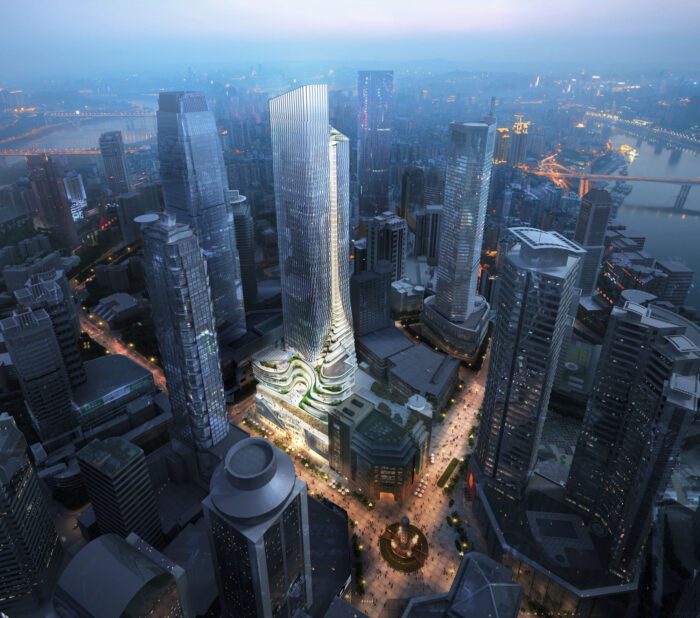 Aedas Unveils Plans For Chongqing Xinhua Bookstore Group Jiefangbei Book City mixed-use project,