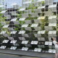 Temporary Facade Fusing Natural and Artificial Elements
