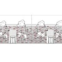 Temporary Facade Fusing Natural and Artificial Elements