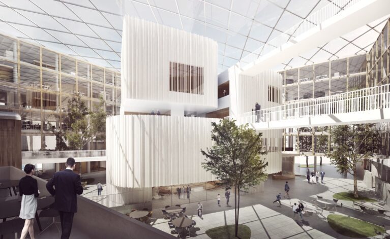 Henning Larsen Architects has won the competition For a New Town Hall  in Uppsala, Sweden.