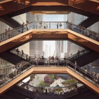 Upper Level View Through the Vessel courtesy of Forbes Massie Heatherwick Studio