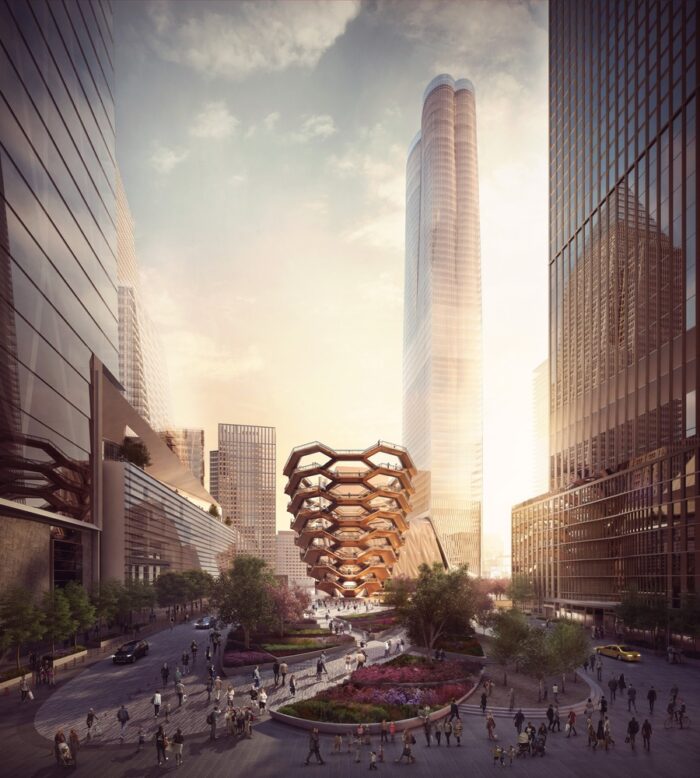 View of the Public Square and Gardens Looking South from 33rd St. courtesy of Forbes Massie Heatherwick Studio