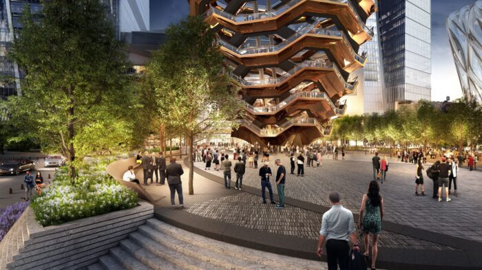 Thomas Heatherwick has revealed the Vessel's Renderings for Hudson Yards New York