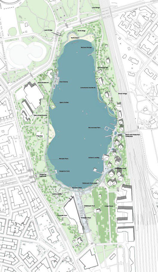 Töölönlahti 3 plan credit COBE and Lundén Architecture
