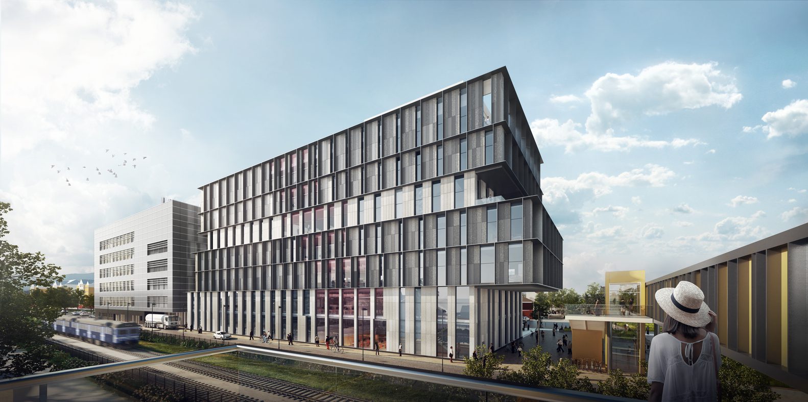 CardiffUniversity InnovationCentral ViewFromPedestrianBridge