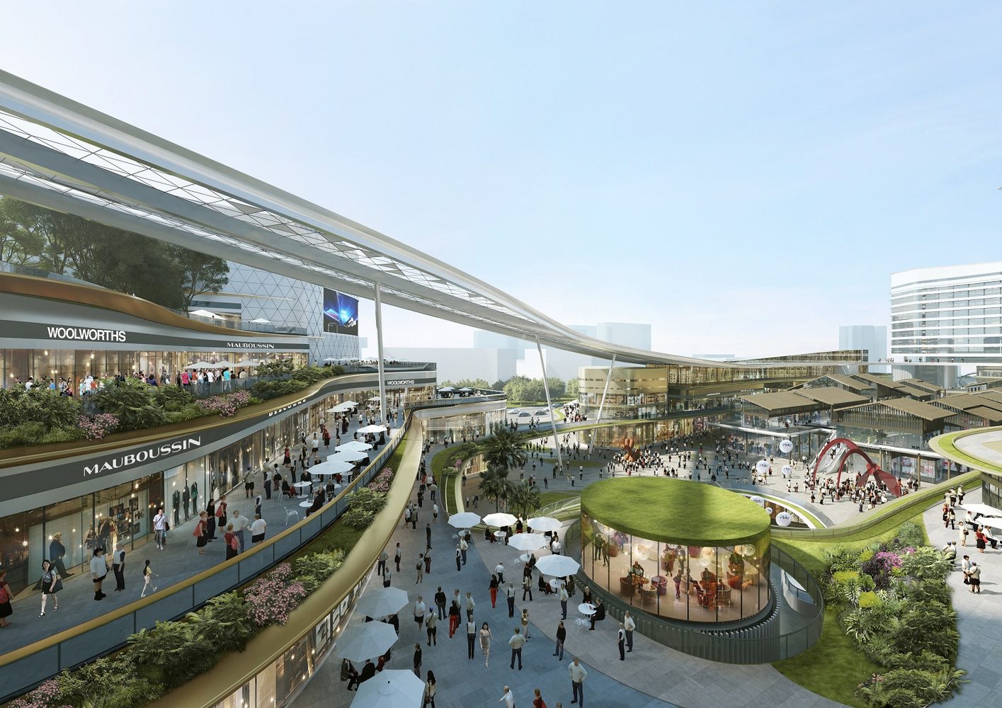 Sanya Integrated Commercial and Transportation Hub Sanya China designed by Aedas (9)