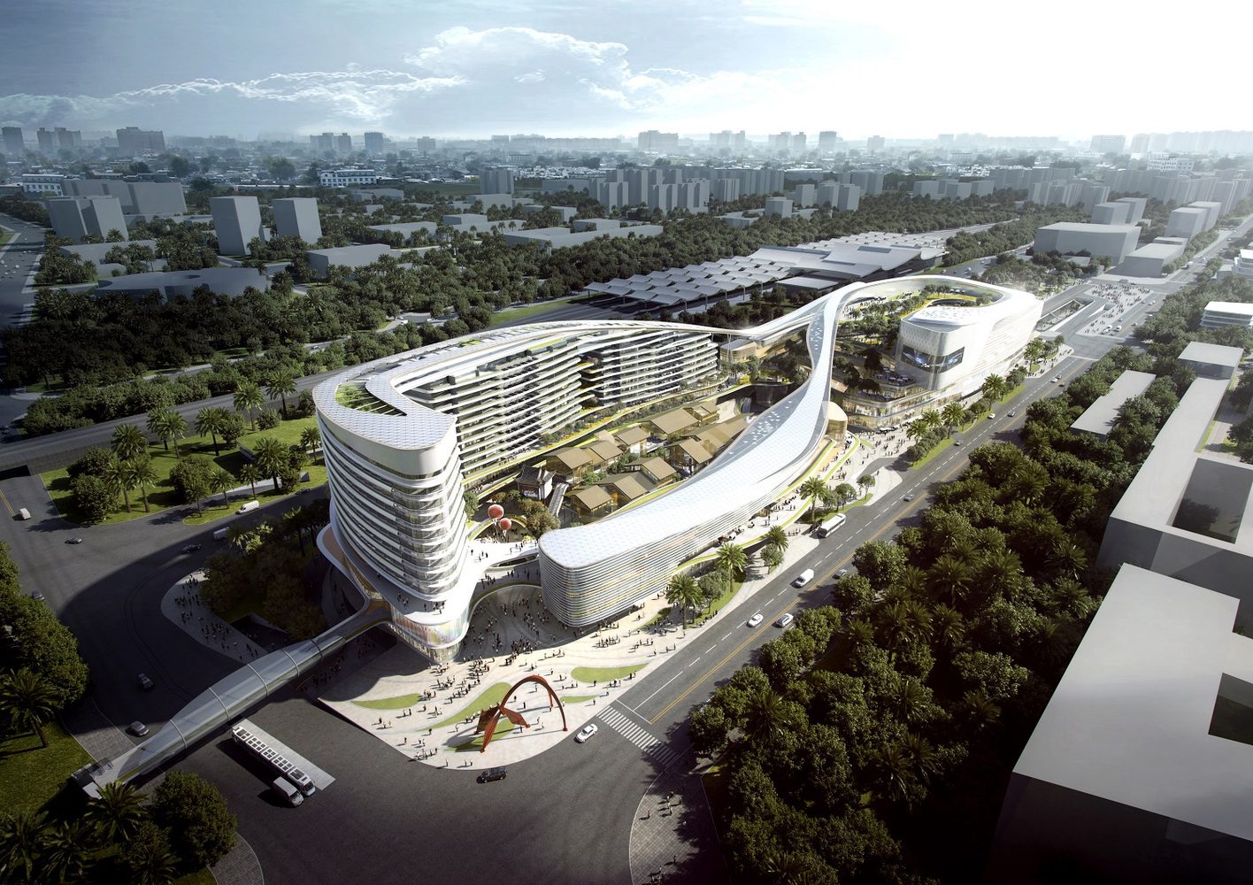 Sanya Integrated Commercial and Transportation Hub Sanya China designed by Aedas (1)