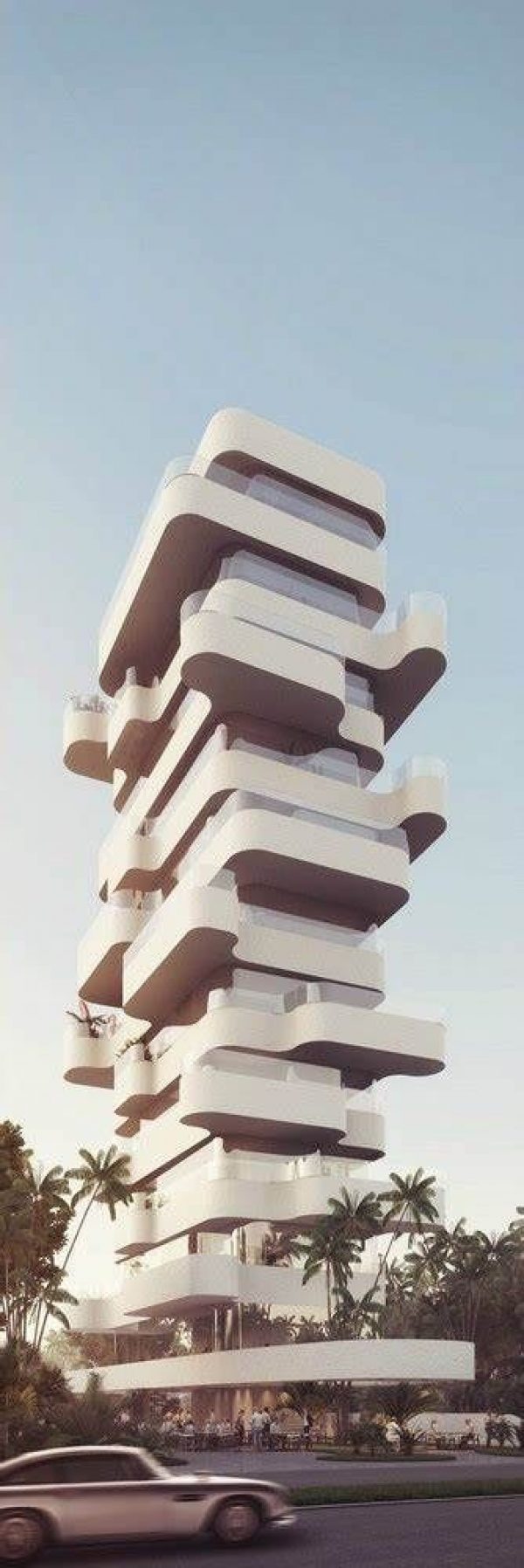 Illustration of Elegant Residential Towers