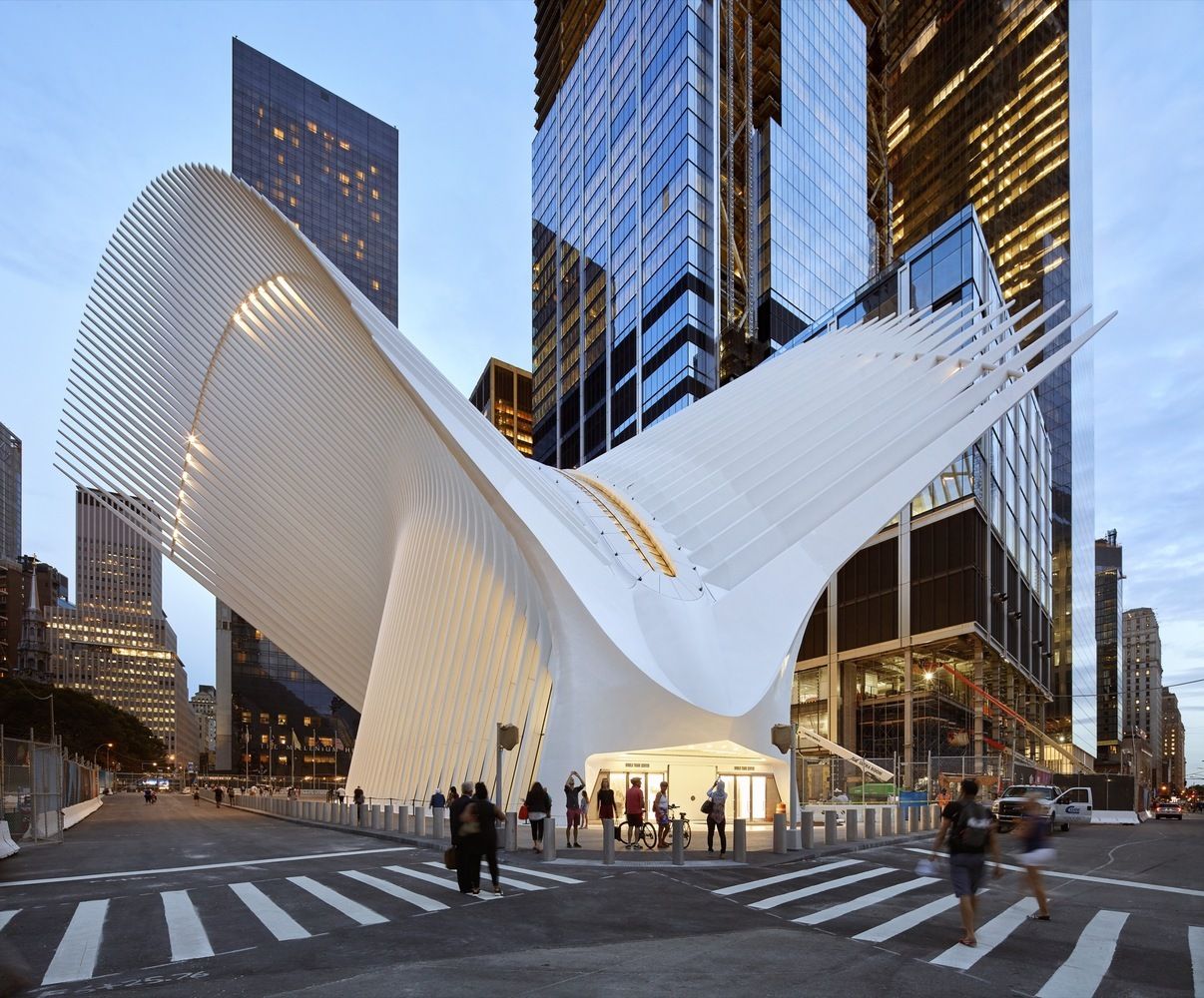 Oculus NYC' Trade Center Transportation Hub Santiago Calatrava -