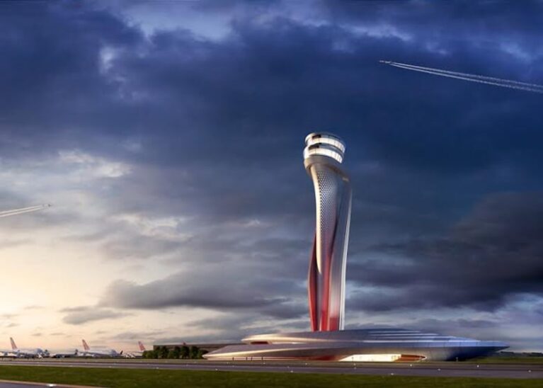 Air Traffic Control Tower at Istanbul Airport