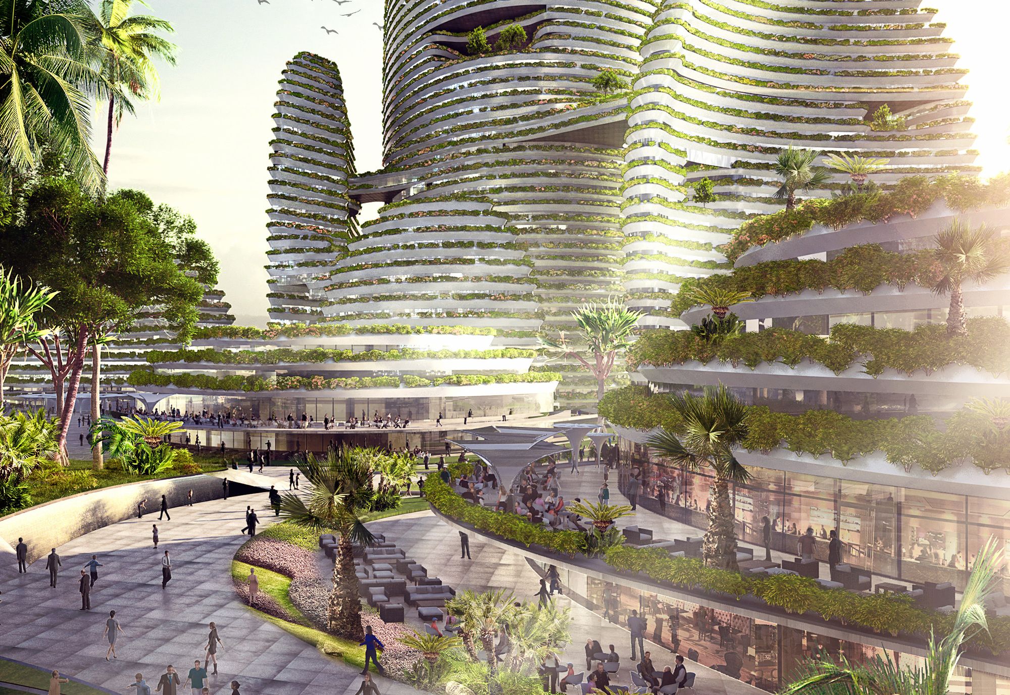 LAVA Reveals Runner-up Forest City Design in Malaysia - Arch2O.com