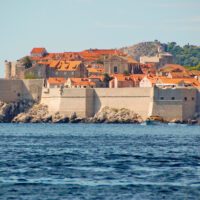 article croatia dubrovnik city walls wideshot