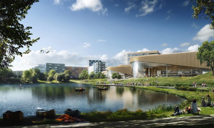 3XN Wins Competition to Design New Aquatic Center in Sweden