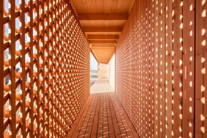 German Architecture Students Design Wooden Community Shelter for Refugees in Mannheim