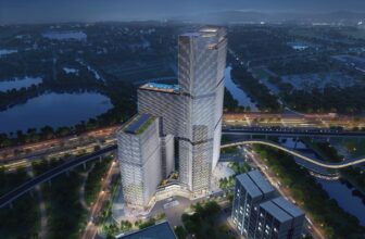 Nansha Kingboard Free Trade Zone Mixed use Project Guangzhou China by Aedas 01