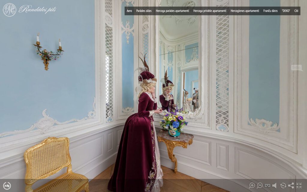 Rundales pils 360 gradu Panoramas Virtualas Tures izveide 10 Virtuala Latvija 1024x640