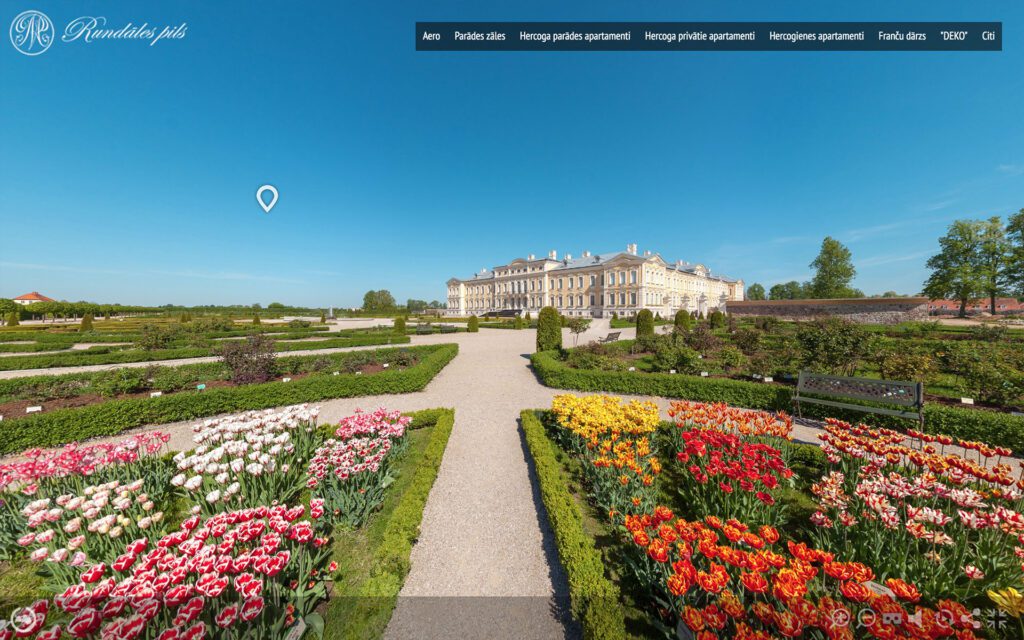 Rundales pils 360 gradu Panoramas Virtualas Tures izveide 15 Virtuala Latvija 1024x640