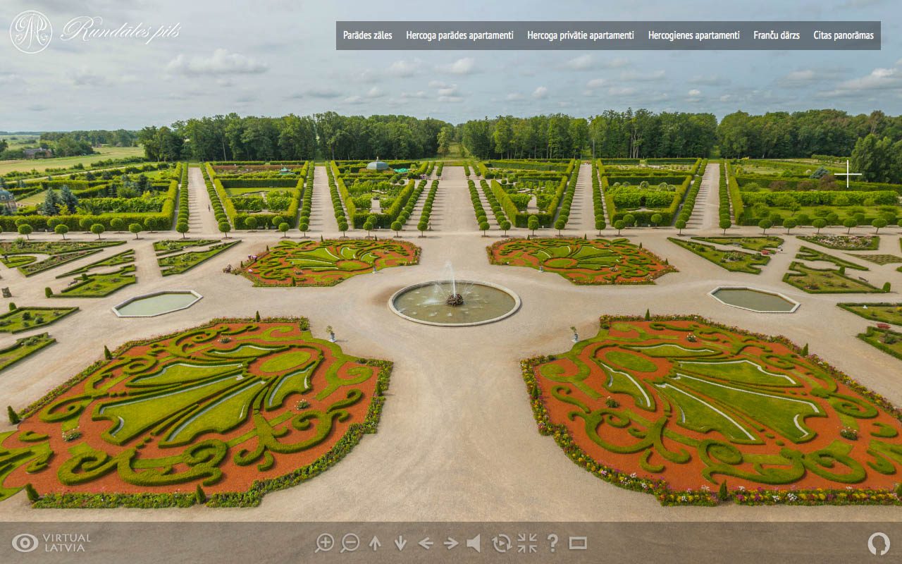 Rundale Palace Latvia 360 panorama virtual tour 5 OCEAN.LV
