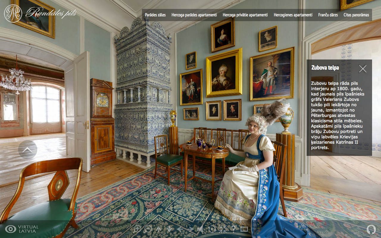 Rundale Palace Latvia 360 panorama virtual tour 6 OCEAN.LV