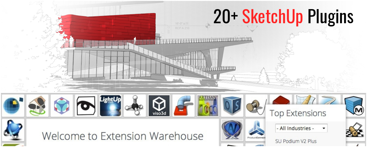 20+ Essential Sketchup Plugins For Efficient Modeling For Free Download -  Arch2O.Com
