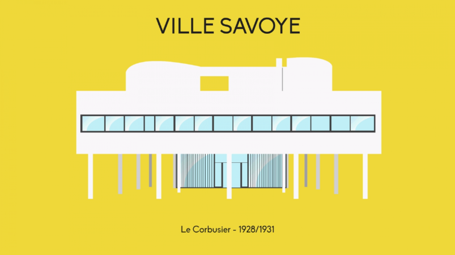 Animated Illustrations of Iconic Modernism Houses in a Video by Graphic ...