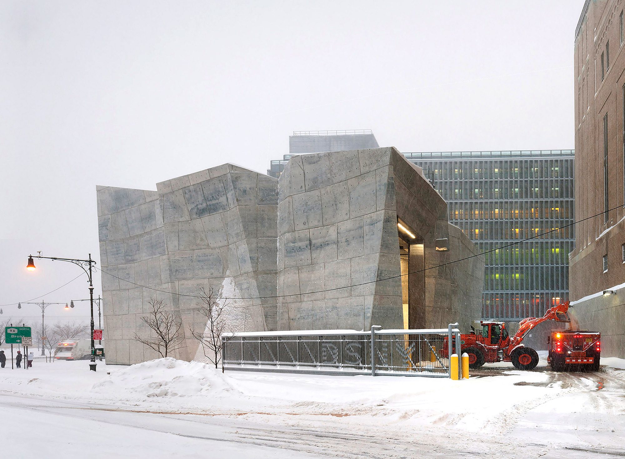 Manhattan Districts 1/2/5 Garage & Spring Street Salt Shed, view 2