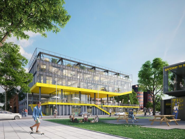 Studio Komma’s Lego-Like Building from Recycled Materials Wins Competition in Netherlands