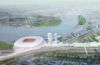 Feyenoord City Impression Feyenoord City Birdeye 3 OMA