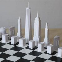 Architectural Strategy Games : Calatrava Chess Set