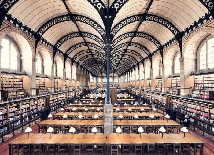 Thibaud Poirer Captures Symmetric Pictures of Libraries from Around the World