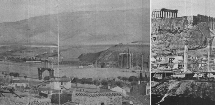 oldest photos cities Athens 1845