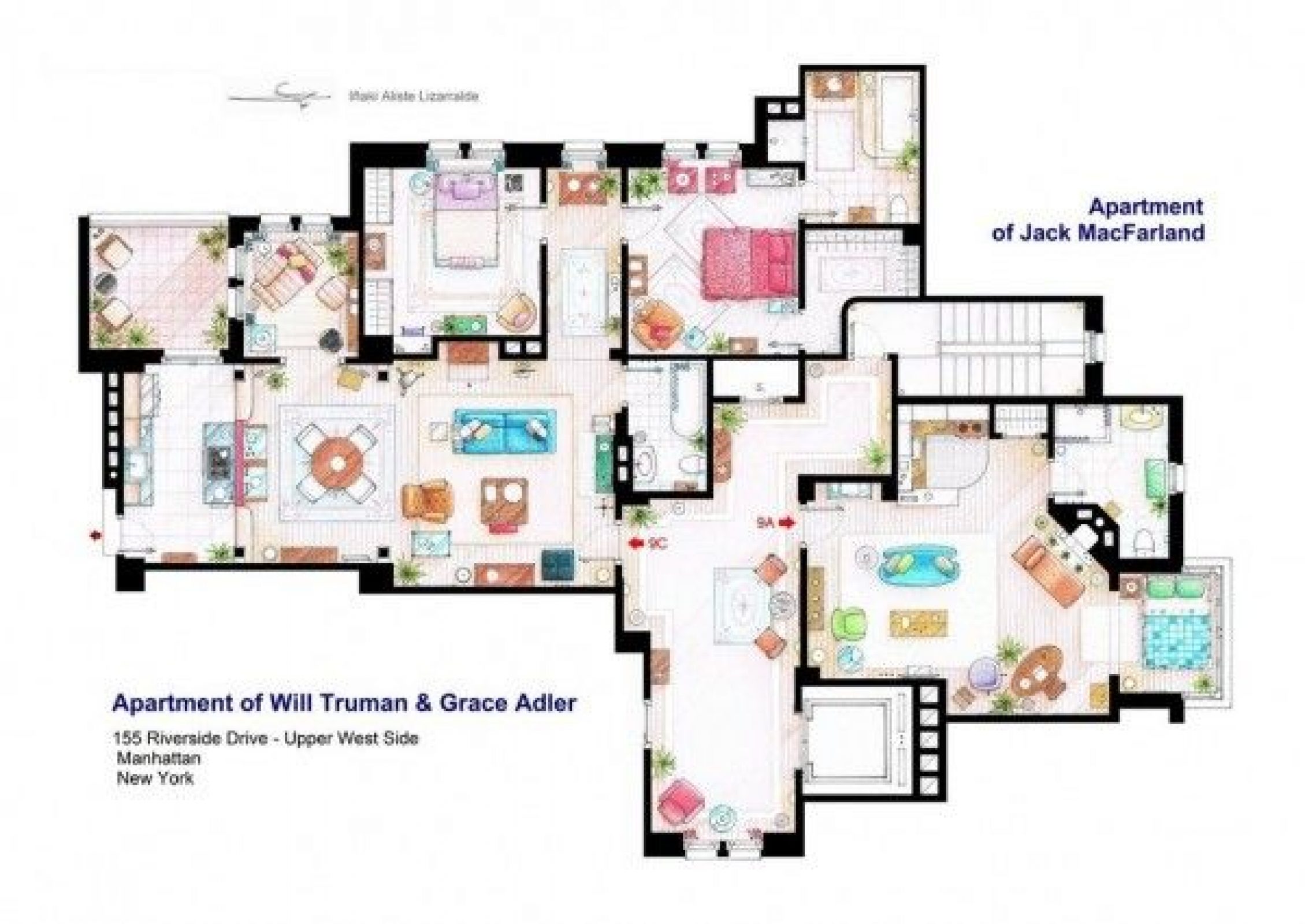 25 Perfectly Detailed Floor Plans of Homes from Popular TV Shows