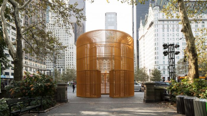 Ai Weiwei Makes Giant New York Sculptures to Protest Against Trump's Wall