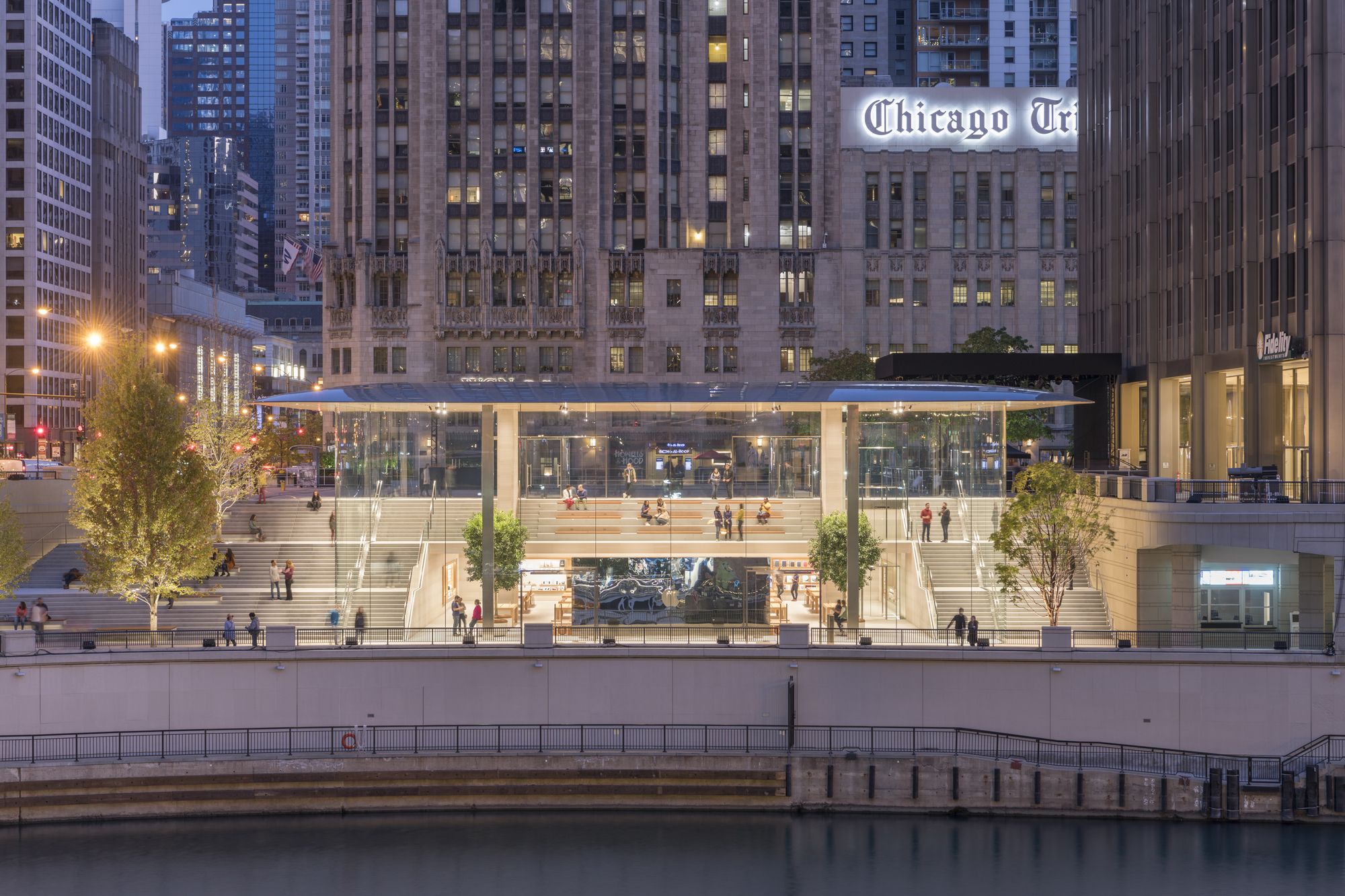 Apple Store Chicago at Michigan Ave Designed by Foster + Partners Now Open  