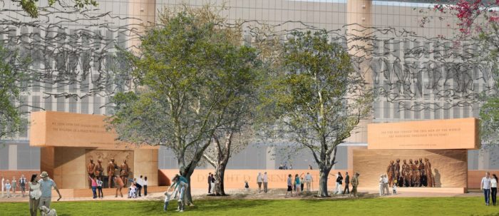 Construction of the Eisenhower Memorial Designed by Frank Gehry in Washington D.C. Finally Begins