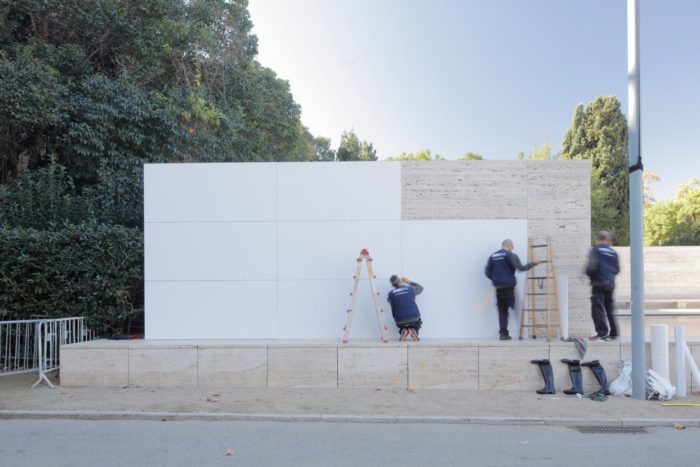 ‘Vinylising’ Barcelona Pavilion by Anna and Eugeni Bach