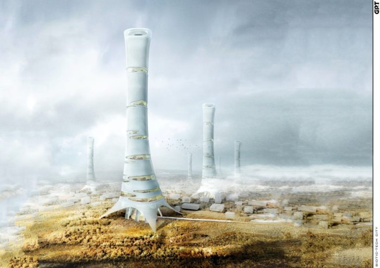 Biotic-Tech Skyscraper City | GPT+
