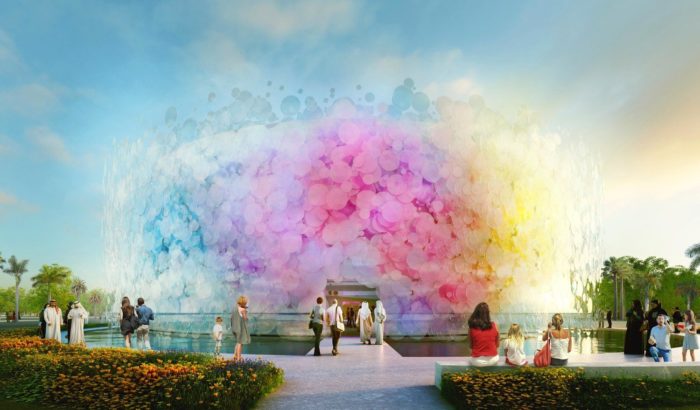 Dubai Expo 2020: Paul Cocksedge's Living Watercolor Pavilion