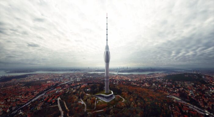 New Photos of Istanbul's Futuristic Radio Tower Under Construction