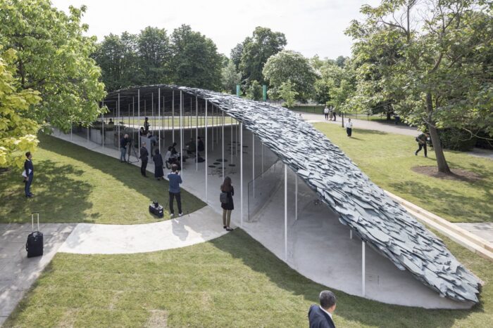 The Serpentine Pavilion 2019 - A 'Blackbird' Made From Slate