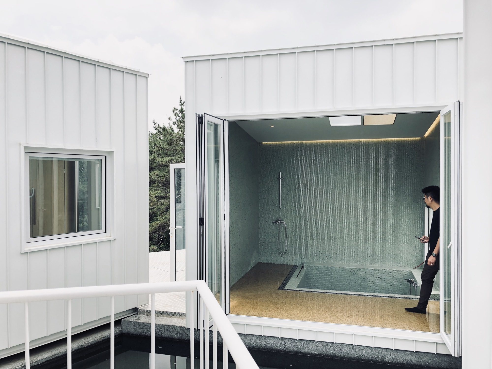 Floating Cubes by YounghanChung Architects, exterior, facade, door