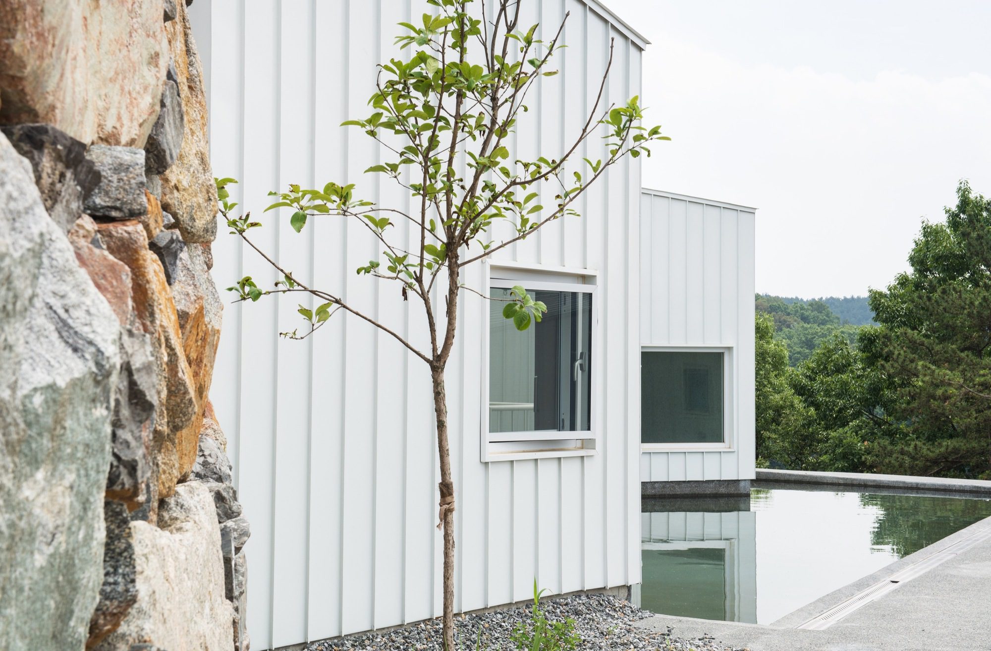 Floating Cubes by YounghanChung Architects, exterior, facade, door